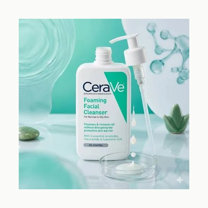 CeraVe Foaming Facial Cleanser 16oz for Normal-Oily Skin — product image