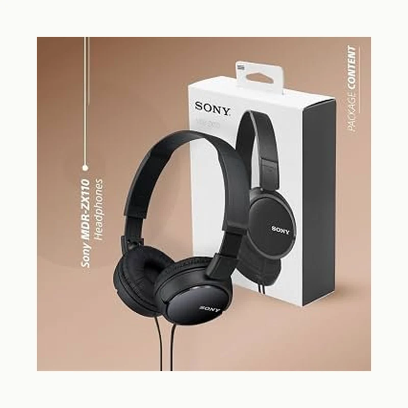 Sony MDR-ZX110AP Folding Headphones with Mic — product image