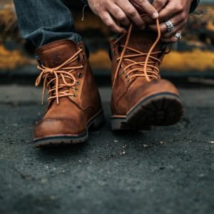 Vintage Brown Leather Ankle Boots